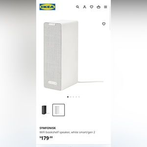 Ikea Symfonisk Sonos white bookshelf speakers
